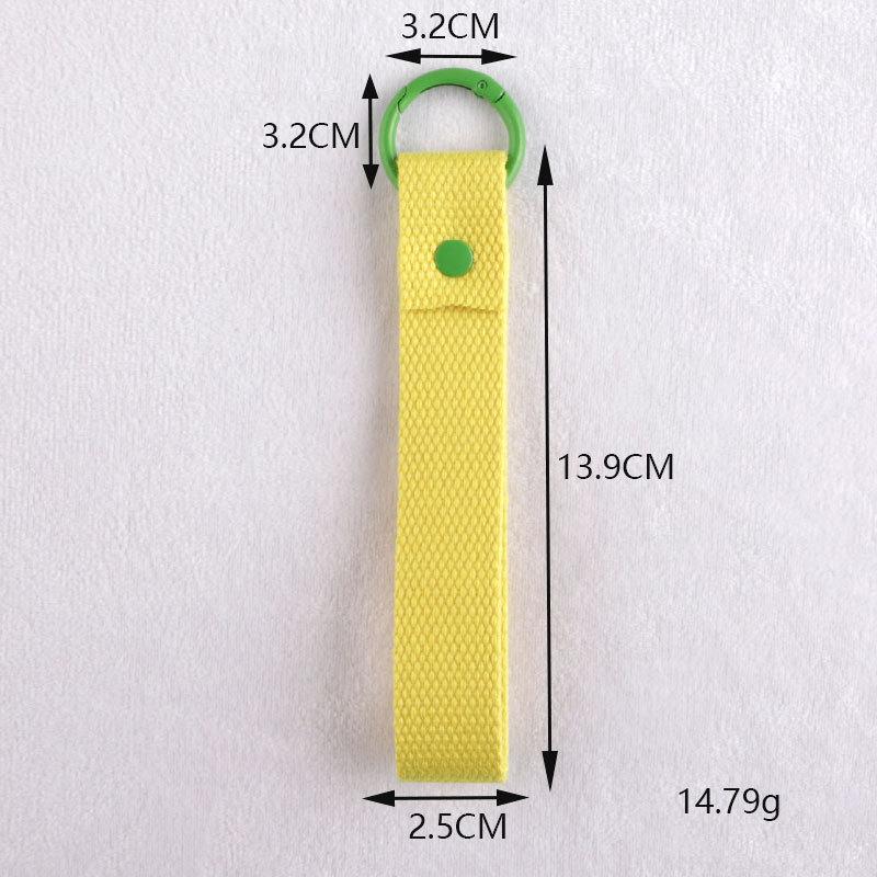 New Fashion Cotton Keychain Lanyard Car Keys Canvas Strap Keyring Schoolbag Backpack Pendent Key Chain Wrist Straps