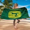 Пляжное полотенце John Deere, Быстросохнущее, Легко ухаживать, Подходит как для фитнеса, так и для пляжного отдыха, Спортивный незаменимый аксессуар