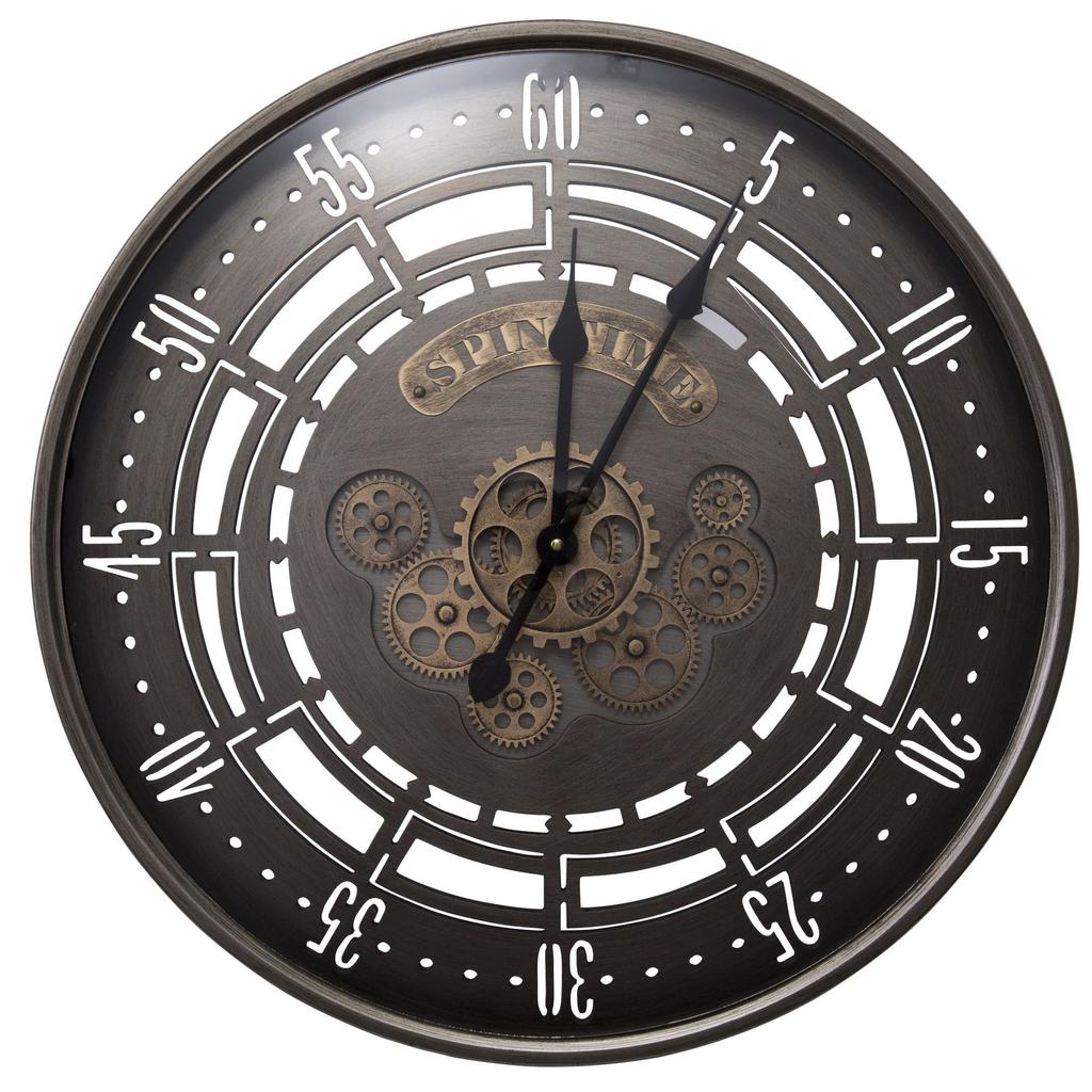 Ретро настенные часы Gear Creative Art Clock Iron Decoration для бара, гостиной, дома