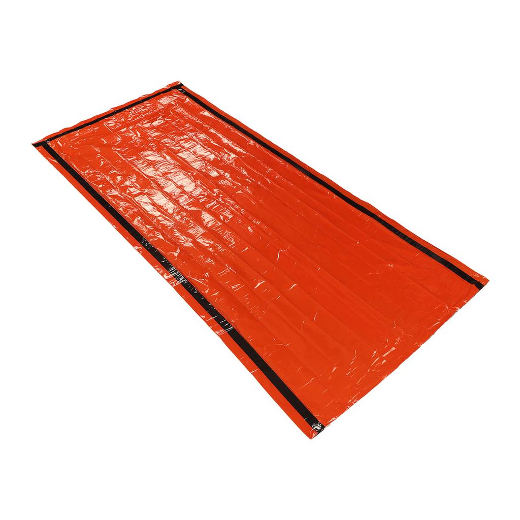 Аварийный спальный мешок для выживания Термоизоляция ПЭ Алюминиевая пленка Мешок-бивак для выживания с сумкой для хранения для улицы