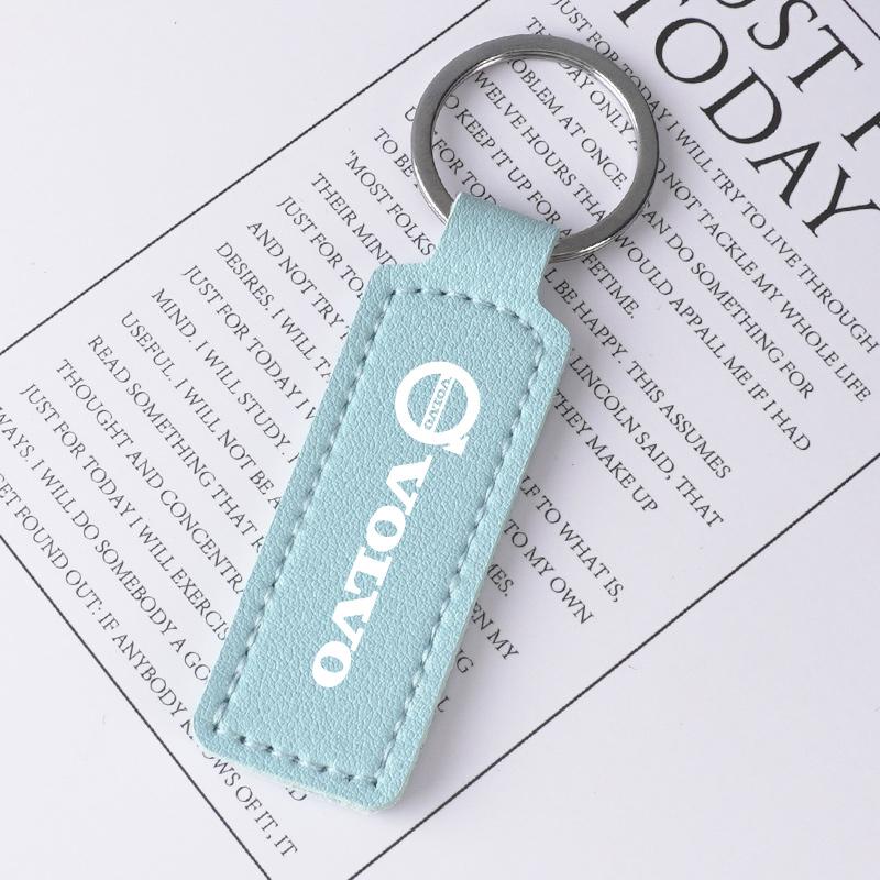 Fashion Car Keychain Leather Key Chain Keyring Pendant For Volvo EX90 V60 V40 XC90 S60 XC60 V50 V70 S90 XC40 S80 V90 EX30 CY0 9e