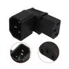 UP C14 Male To C13 Female 10A 3Pin 90 Angled Power Adapter AC Plug Conversion Plug IEC Connector