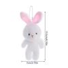 10Pcs Cartoon Animal White Rabbit Plush Keychain Easter Party Bunny Plush Dolls  Holiday Gift