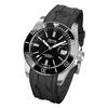 EPOS EROWP 500m Water Resistant Automatic Diver's Watch with Ceramic Bezel, Sporty Design, Men's Black, 3504BKR