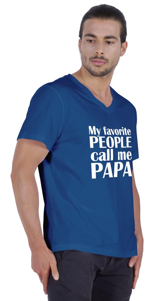 Inkmeso Мужская футболка Мои любимые люди называют меня папой Футболка с надписью «Письмо» в подарок папе Футболка для гордого папы и