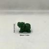 Hand Carved Natural Green Aventurine Jade Elephant Statue - Good Luck Ornament and Decor