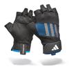 Adidas Performance Training Aero Lady Перчатки Материал и Размер, (Влагоотводящий, Быстросохнущий, Дышащий, Теплый), Черный/Синий, M, ADGB-15012BL