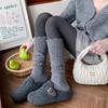Women's Wool Openwork Calf-High Socks - Thickened, Warm, Retro, Slimming, Lace, Versatile for Autumn/Winter