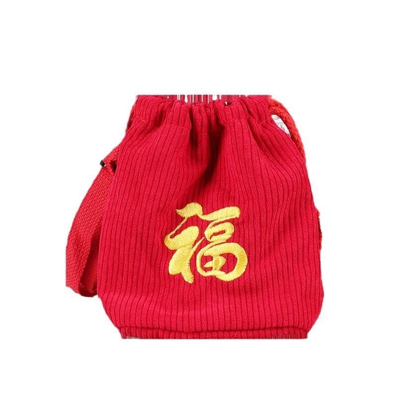 Adorable Embroidered Corduroy Kids Crossbody Bag 2024 Year Of The Dragon Gift