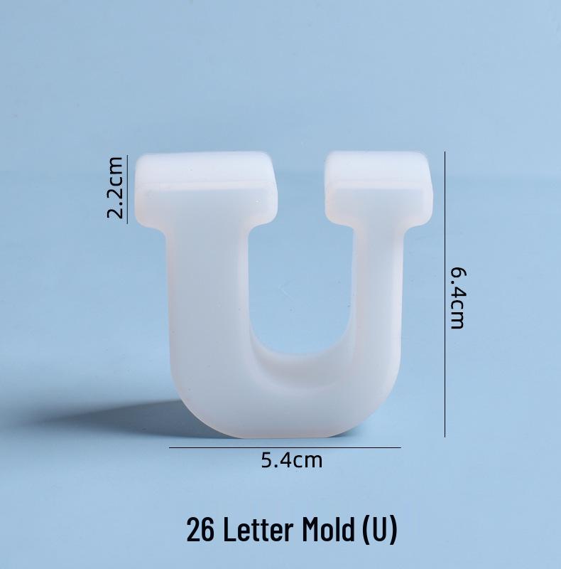 Crystal Epoxy Silicone Molds: 26 English Letters for Creative DIY Ornaments and Decorations