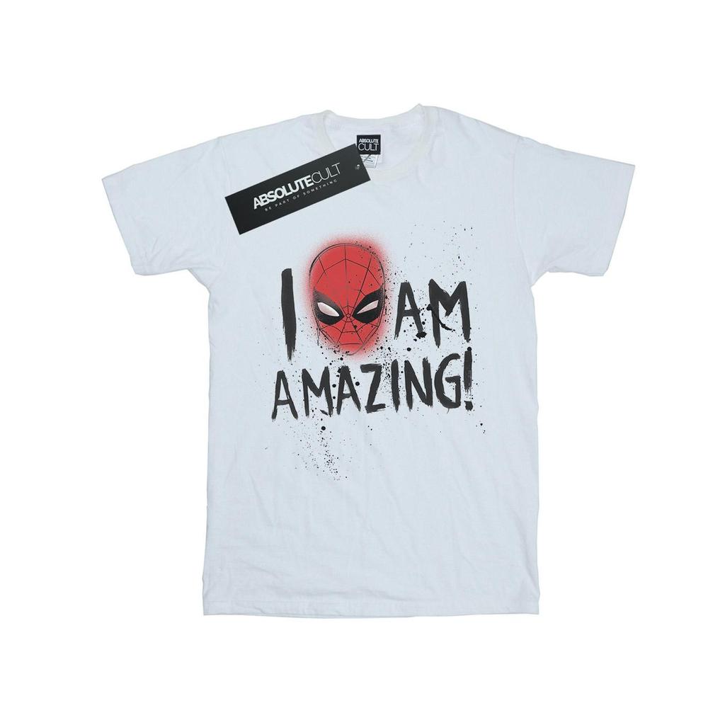 Marvel Mens Spider-Man I Am Amazing T-Shirt