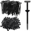 150Pcs Nylon Universal Cable Tie Buckle, Auto Body Parts Trim Automotive Zipper Clips, Door Panel Fastener Plastic Rivet Zip Ties Snap-Fit Ziptie,