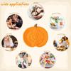 8 Pcs Crochet Pumpk Coaster Handmade Knitted Drink Coaster Set Autumn Drink Cup Pad Mats Absorbent Bottle Mug Place Mats for Table Protection Fall