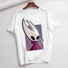 Женская футболка с принтом Hollow Knight Женская повседневная футболка с круглым вырезом Белая футболка с коротким рукавом Женская футболка с графическим принтом