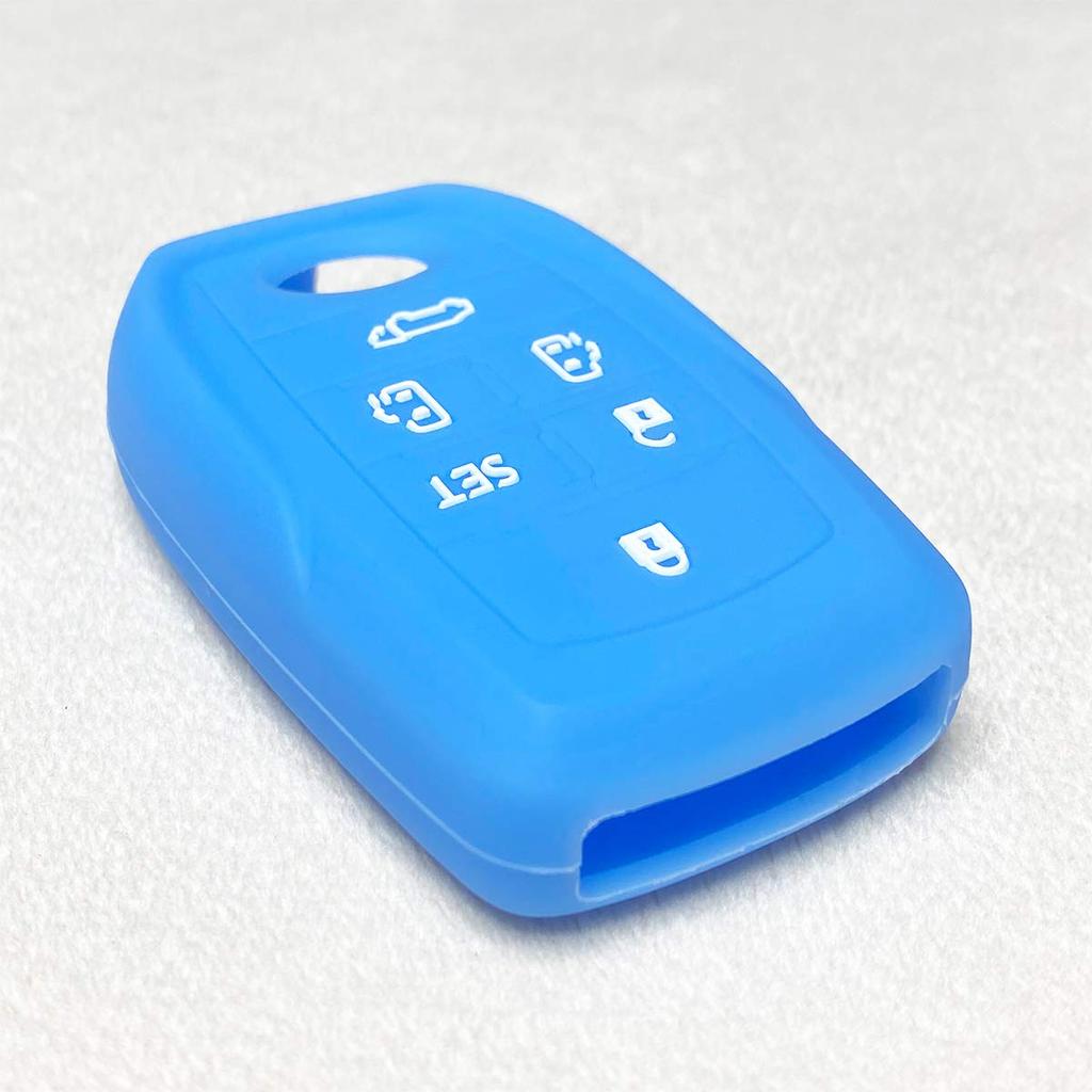 [IKT] Silicone Cover for Toyota Cars Smart Key Light Blue / Alphard / Vellfire