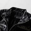Leather Men 'S Jacket Motorcycle Suit Plus Velvet Leather Jacket