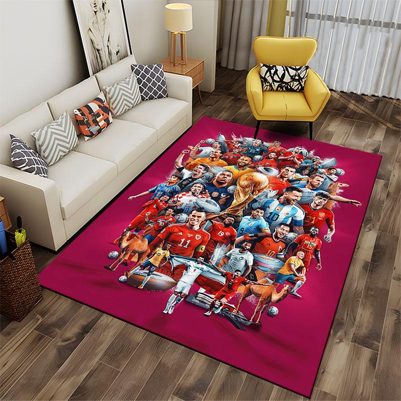 Soccer World Cup Celebration suitable as a non-slip mat for the living room or bedroom sofa