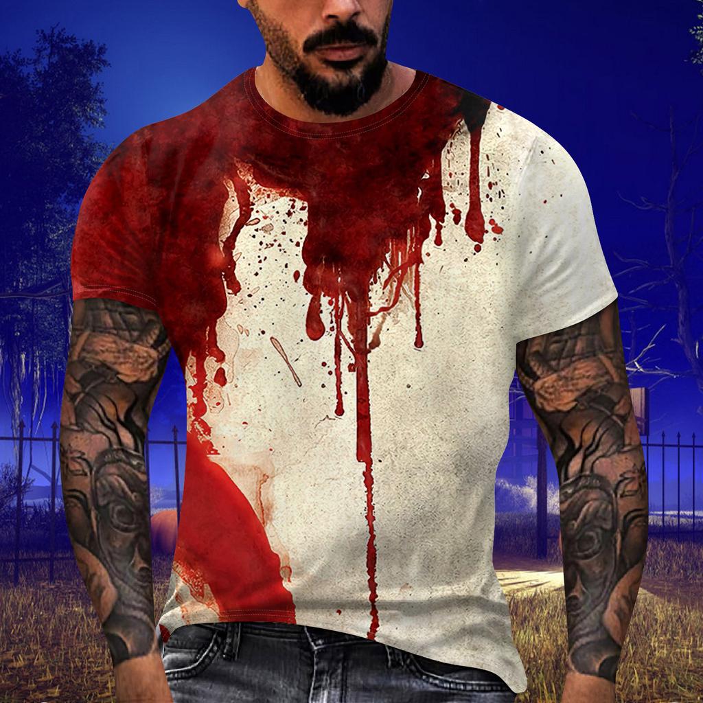 Men's T-shirt T-shirts Graphic Text Pool3D Printing Street Casual Short Sleeve Printed Clothing Basic