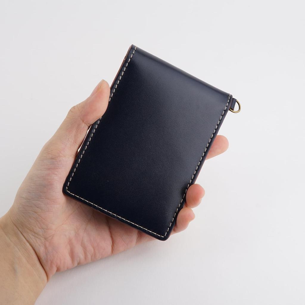 E-mono Кошелек для проездного для мужчин и женщин, Натуральная кожа, Трехсторонний, Складывающийся вдвое, Кошелек для проездного (оранжевый)