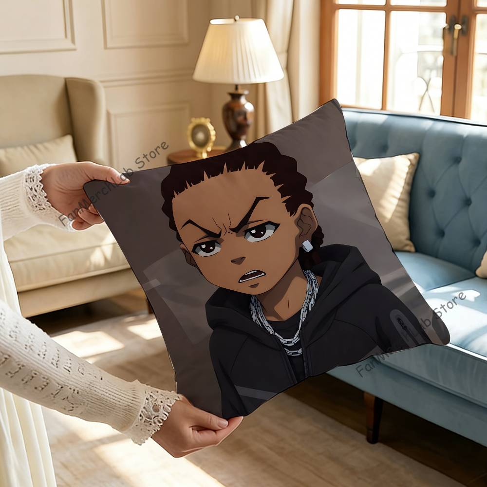The BBoondocks Cartoon Pillow Case Ultra Soft Skin Friendly Fabric Cloud Like Comfort Concealed Zipper