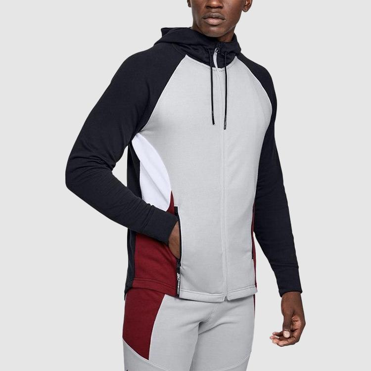 Under Armour Sc30 Warm Up с капюшоном на молнии во всю длину, мужская спортивная одежда Halo-Gray 1351317-014