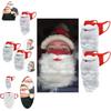 Soft And Breathable Adult Unisex Funny Santa Claus Beard For Xmas Cosplay