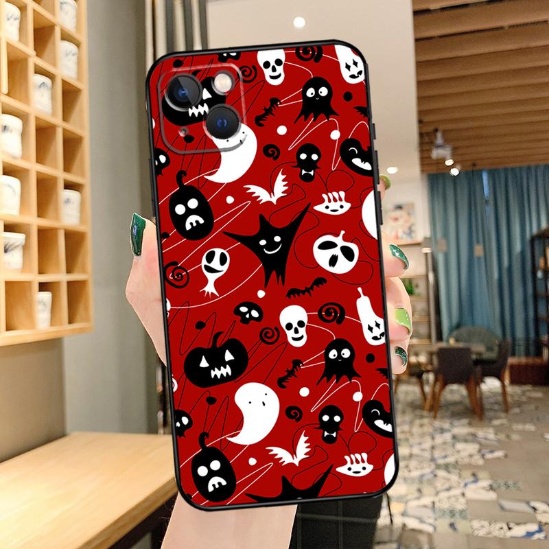Эстетичный чехол для телефона на Хэллоуин для iPhone 15 Pro Max 14 13 12 11 16 17 Pro Max mini 15 16 Plus 16e 17 Air Cover