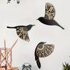 3 шт. Черная птица Деревянный настенный декор Искусство Винтаж Готический декор Гостиная Ванная Кухня Украшения для дома Подарки для дома и улицы