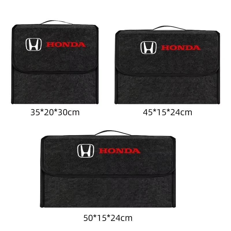 For Honda Civic Accord Fit CRV Jazz Odyssey Car Trunk Storage Box Foldable Felt Car Organizer Stowing Tidying Box