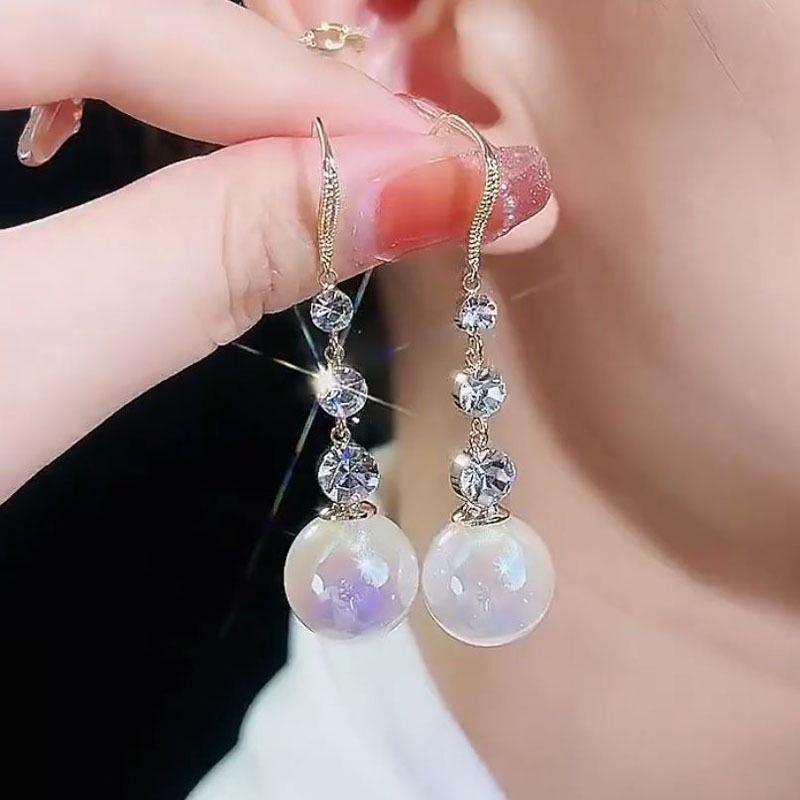 Элегантные серьги с черным жемчугом: Модный, минималистичный дизайн класса люкс для женщин