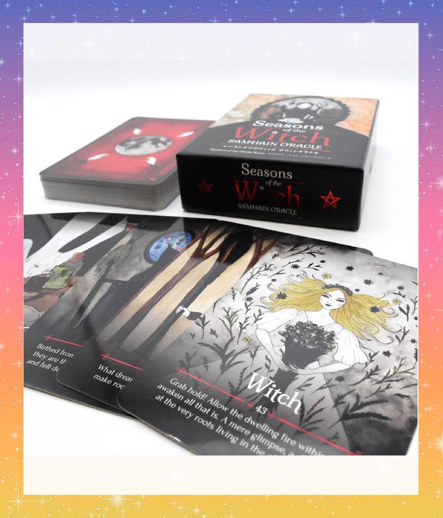 Сезон Ведьмы Самайн Оракул (Японское издание) с японскими инструкциями, карты Оракула Ведьм, карты Таро, гадание [аутентичные]