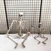 Plastic Pumpkin Skull 40CM Body Figurine Creative Halloween Human Skeleton  Outdoor Indoor