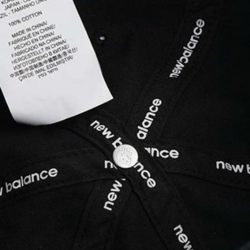 New Balance 6-панельная классическая кепка черная Lah91014bk