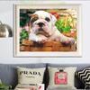 Full Round 5D DIY Diamond Embroidery Cute Little Bulldog Diamond Painting Cross Stitch Rhinestone