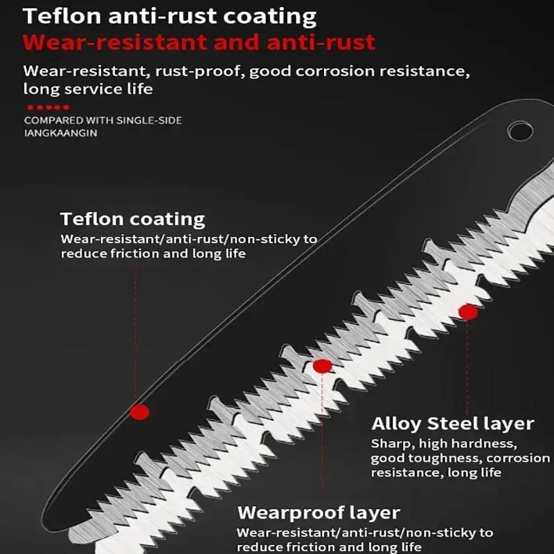 Складная ручная пила многофункциональная наружная пила для лесозаготовок деревообрабатывающая складная портативная пила для садового секатора садовые инструменты дерево