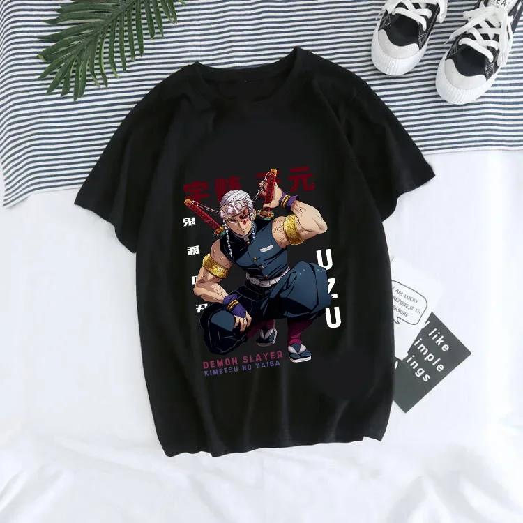 Японская аниме-футболка Demon Slayer для женщин Kimetsu No Yaiba Nezuko футболка женская Tanjirou Kamado Graphic y2k одежда топы