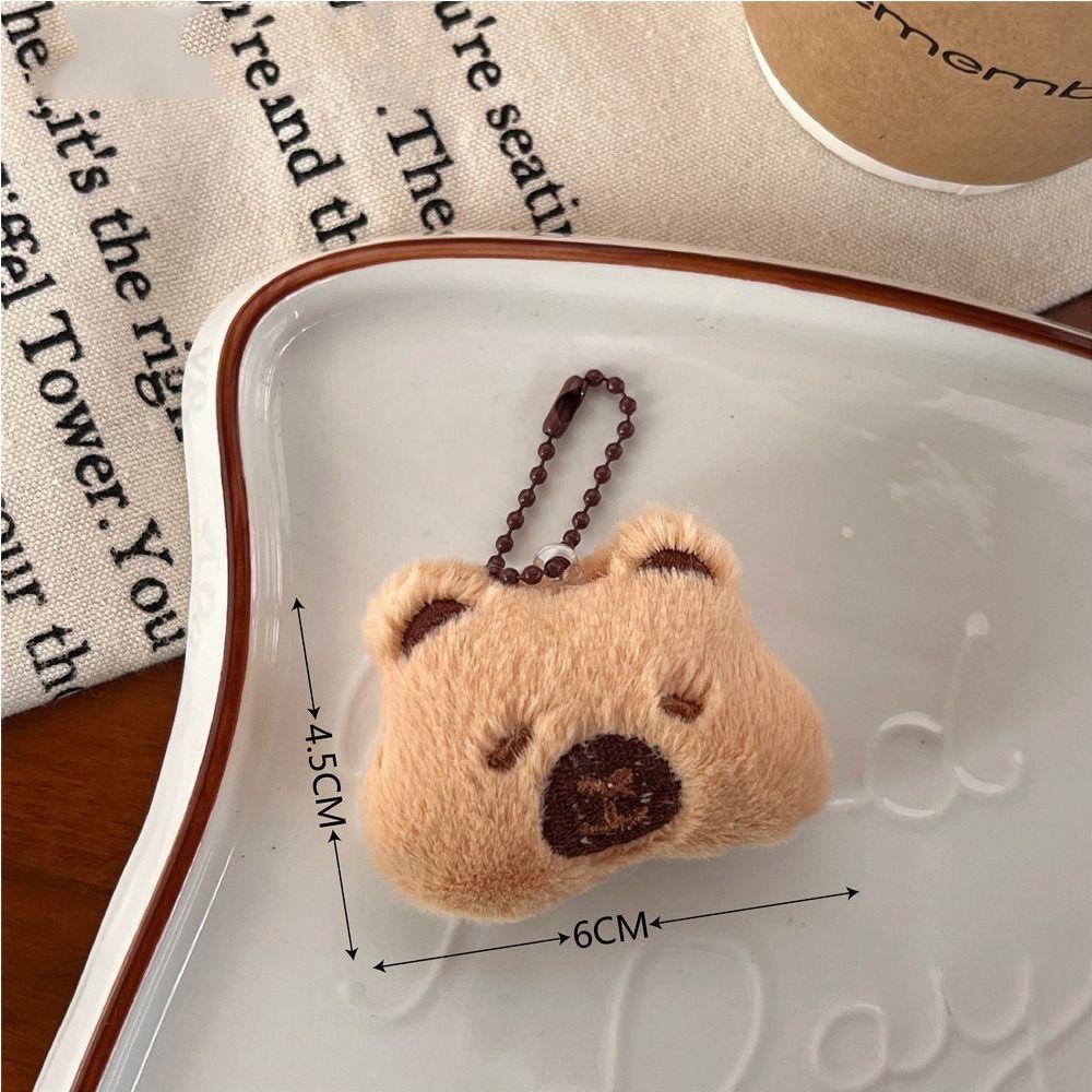 Брелок-брошь в виде плюшевой куклы-капибары, симпатичная морская свинка, сумка-подвеска, креативный брелок в виде пушистых животных, брелки в виде плюшевой куклы