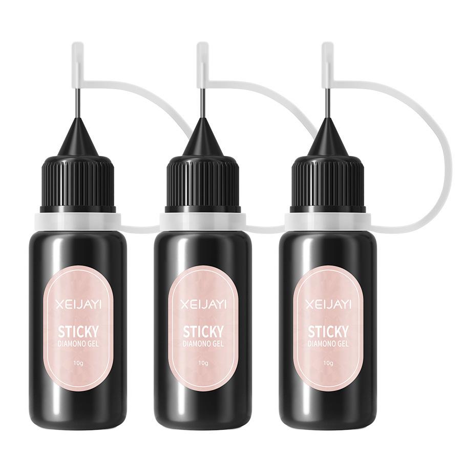 Непротираемый клей для ногтей со стразами, клей-заполнитель, герметик, УФ/светодиодное отверждение, долговечный инструмент для дизайна ногтей, для самостоятельного и профессионального использования в салонах