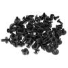 50PCS Car Fastener 6mm Auto Fasteners Rivets Clips Car Bumper Door Panel Fender Liner Clips Retainer for Universal Car