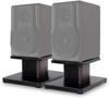 BQKOZFIN Speaker Stand Height 15cm Speaker Stand Wooden 2 Units 1 Set Top Plate X Load Capacity 50kg 18.5 23.5cm
