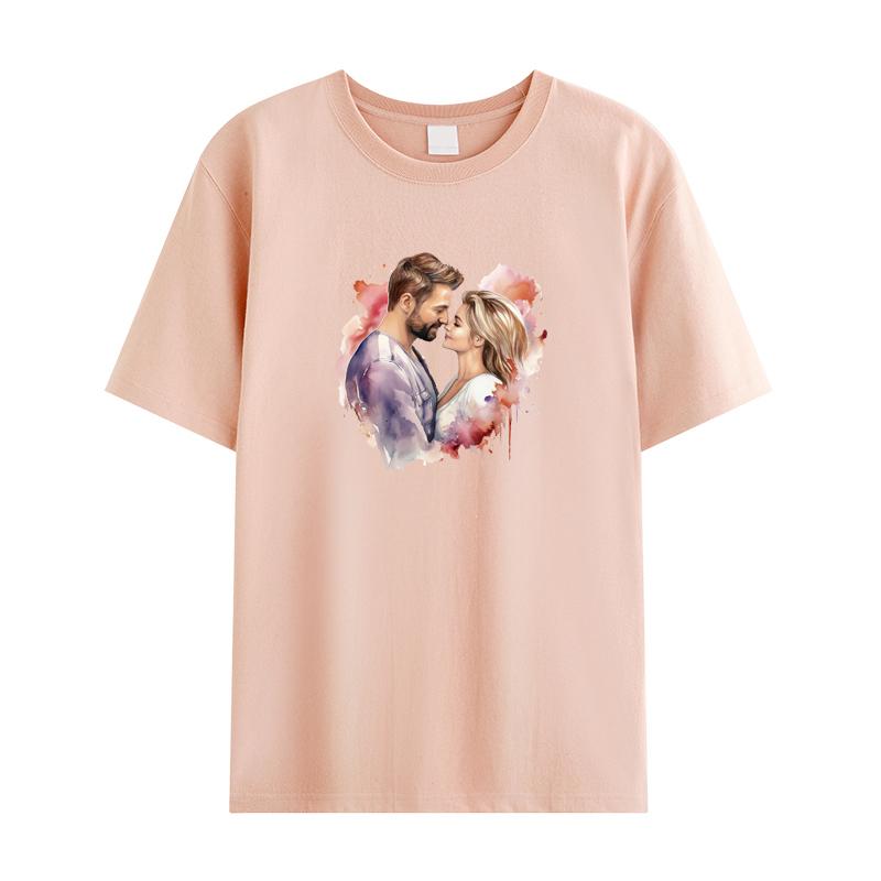 Термонаклейка Романтические влюбленные Толстовки Наклейки на одежду Футболки Parches Ropa Термопресс Аппликация DIY Термонаклейки