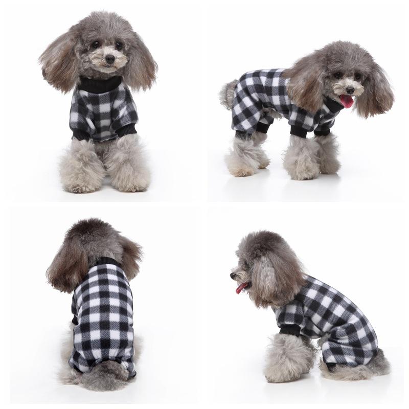 Winter Warm Dog Pajamas Pet Clothes Cat Pajama Dog Puppy Jumpsuit for Small Medium Large Dogs Sleeping Wear Warm Clothing Coat