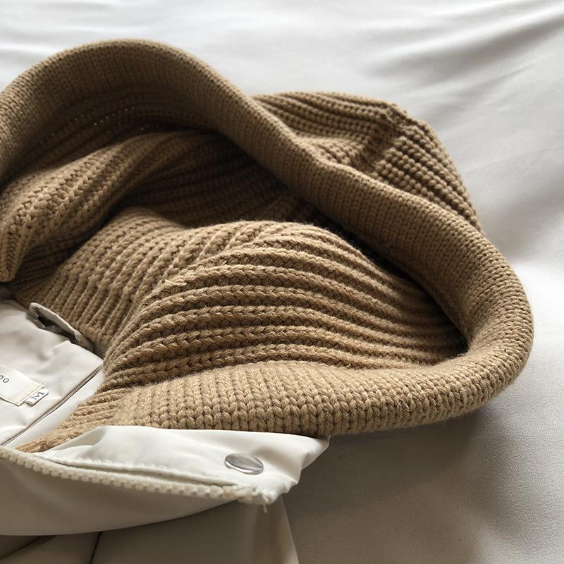 Женский зимний осенний пуховик, вязаный воротник с капюшоном, короткое однобортное пальто, парка в консервативном стиле, женская шикарная верхняя одежда, женская