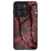 For Motorola Edge 60 Pro 5G Case Marble Pattern Tempered Glass+PC+TPU Protective Phone Cover