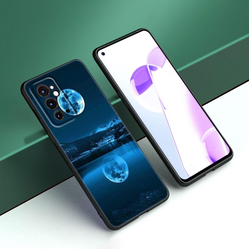 Moon Stars Space Astronaut Black Phone Case For OnePlus 9 10 11 12 ACE 2V Pro 9RT 10T 10R Nord CE 2 3 Lite N10 N20 N30 5G