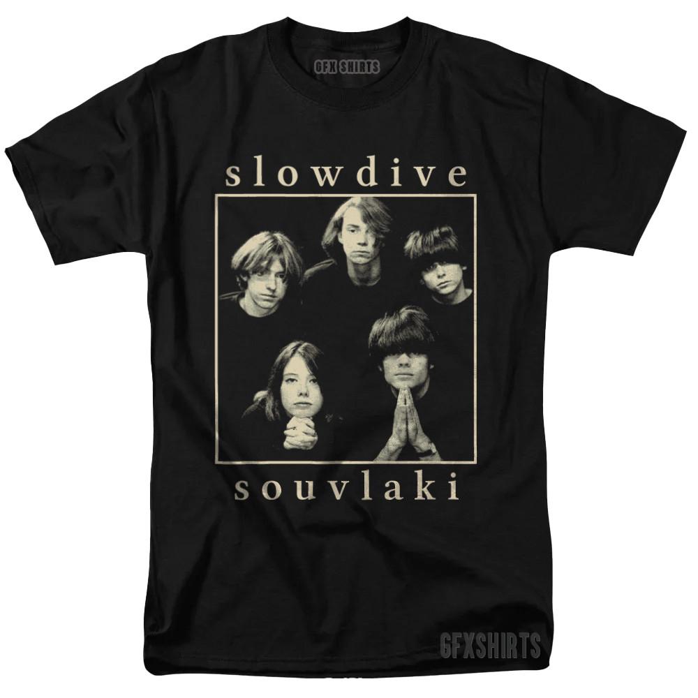 Футболка Slowdive Тур Концерт Мерч Постер Винтажный Графический Дизайн Футболка