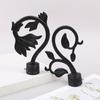ABS Material Curtain Pole Finials Imitation Iron Roman Rod 22mm   Curtain Decorative