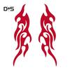 DYS Auto Shop Flame Car-Styling Side Rearview Mirrors Decals Sticker Decor