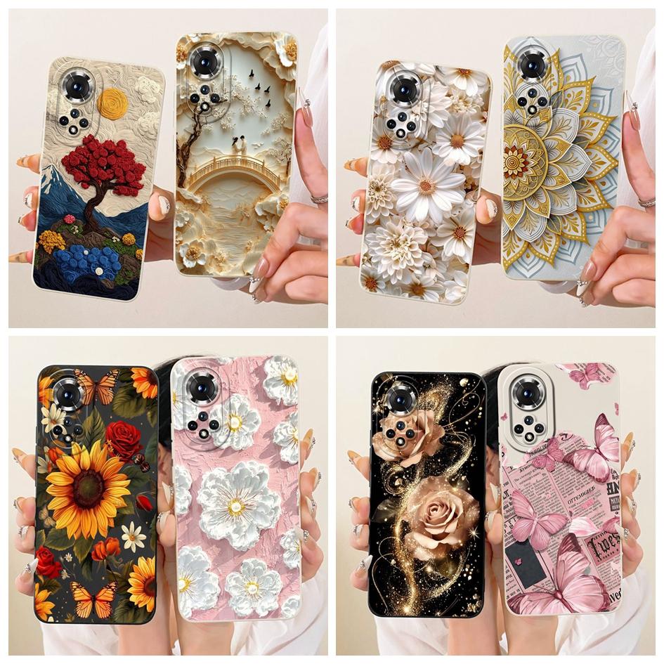 Case For Huawei Nova 9 Cover Nova 9 Pro Fashion Daisy Sunflower Soft Silicone Shockproof Bumper For Huawei Nova 9 SE Nova9 Funda