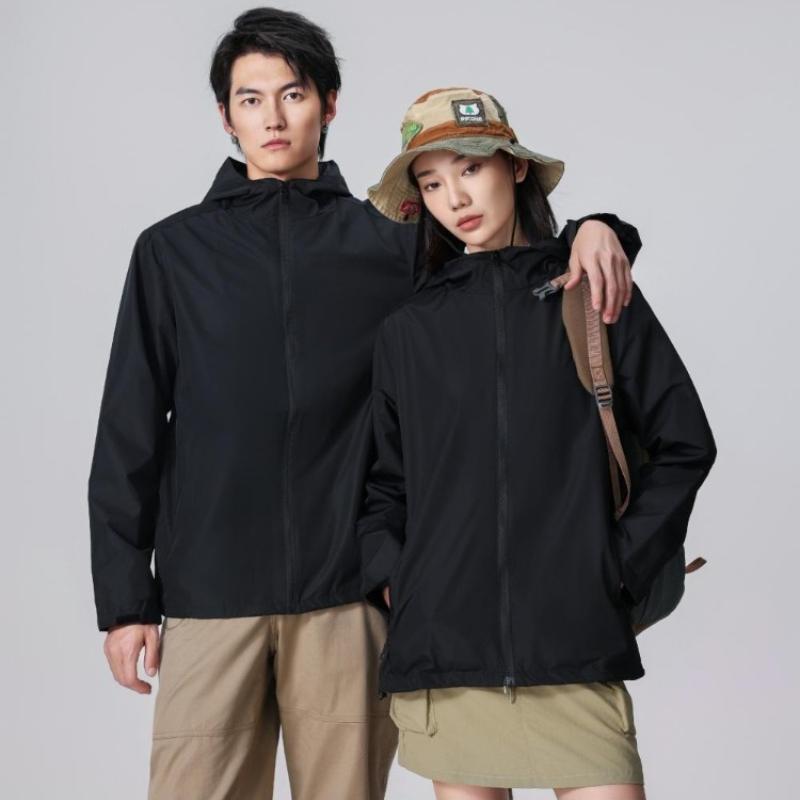 Fashionable Thin Models of The Same Men and Women Windproof Fabric Rushing Jacket YG-998